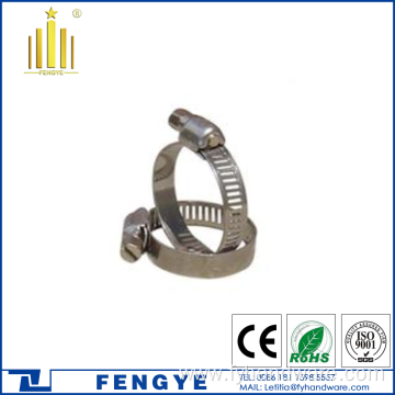 Stainless Steel Pipe Clips Worm Drive Hose Clamps